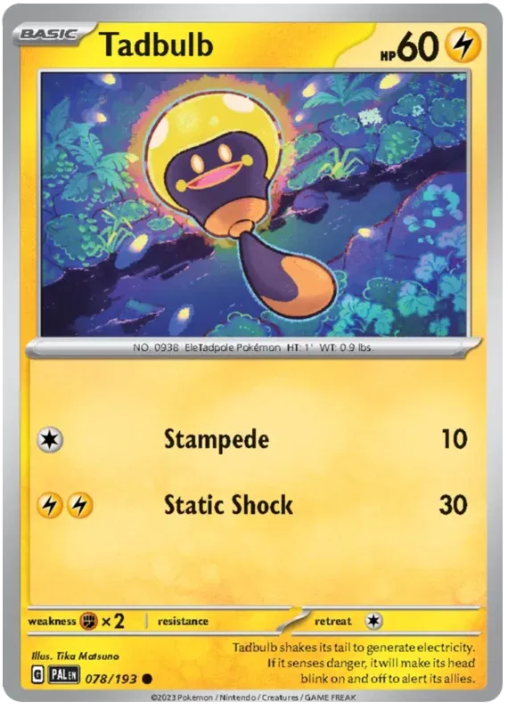 Tadbulb 078/193 · Reverse Holofoil (Paldea Evolved)