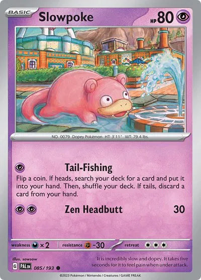 Slowpoke 085/193 · Reverse Holofoil (Paldea Evolved)
