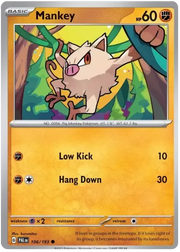 Mankey 106/193 · Normal (Paldea Evolved)