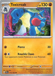 Toxicroak 115/193 · Reverse Holofoil (Paldea Evolved)