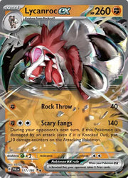 Lycanroc ex 117/193 · Holofoil (Paldea Evolved)