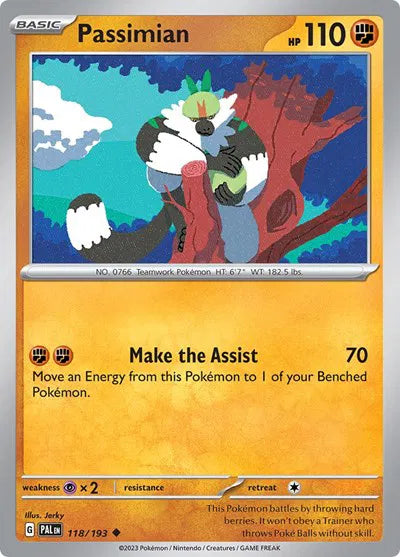 Passimian 118/193 · Reverse Holofoil (Paldea Evolved)