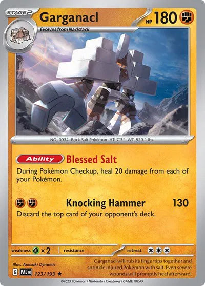 Garganacl 123/193 · Holofoil (Paldea Evolved)