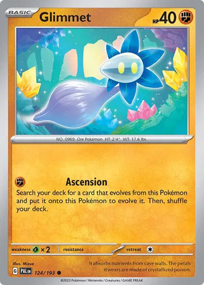 Glimmet 124/193 · Reverse Holofoil (Paldea Evolved)