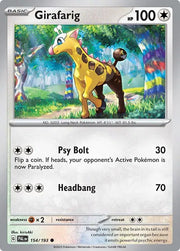 Girafarig 154/193 · Reverse Holofoil (Paldea Evolved)