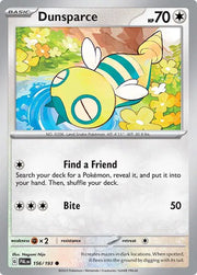 Dunsparce 156/193 · Reverse Holofoil (Paldea Evolved)