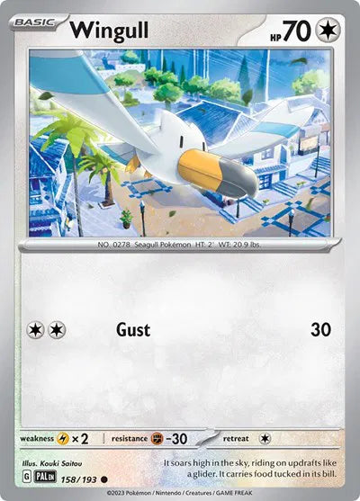 Wingull 158/193 · Normal (Paldea Evolved)