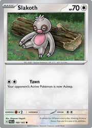 Slakoth 160/193 · Normal (Paldea Evolved)