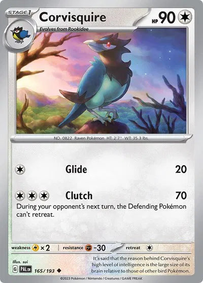 Corvisquire 165/193 · Reverse Holofoil (Paldea Evolved)