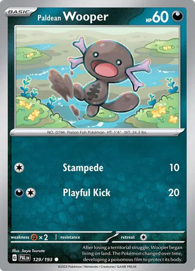 Paldean Wooper 129/193 · Normal (Paldea Evolved)
