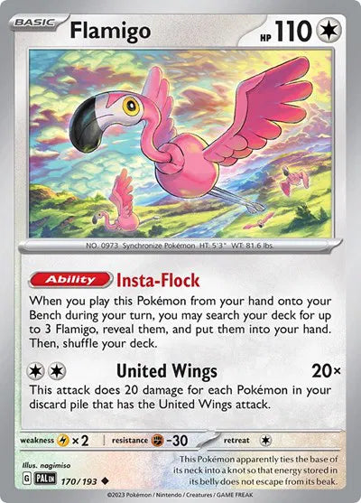 Flamigo 170/193 · Normal (Paldea Evolved)