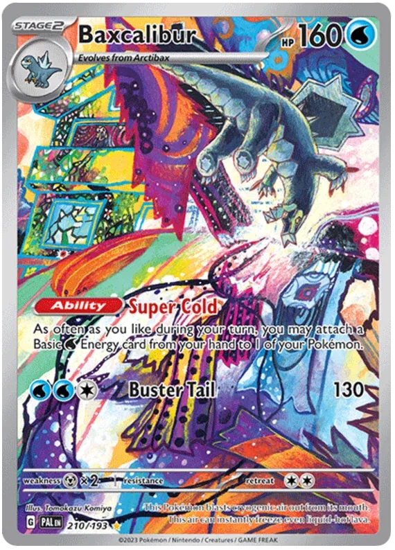 Baxcalibur Paldea Evolved Illustration Rare 210/193