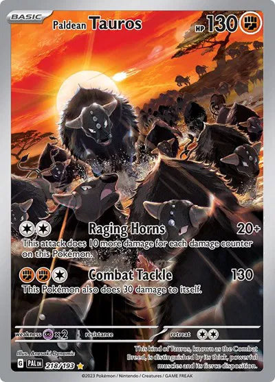 Paldean Tauros 218/193 (Paldea Evolved)