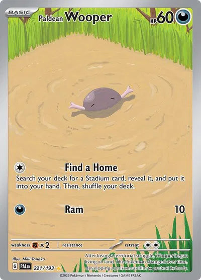 Paldean Wooper 221/193 - Paldea Evolved - Illustration Rare