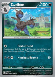 Zweilous 139/193 · Reverse Holofoil (Paldea Evolved)