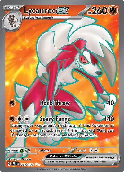 Lycanroc ex Paldea Evolved Ultra Rare 241/193