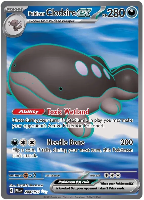 Paldean Clodsire ex 244/193 (Paldea Evolved)