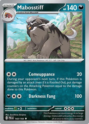Mabosstiff 143/193 · Normal (Paldea Evolved)