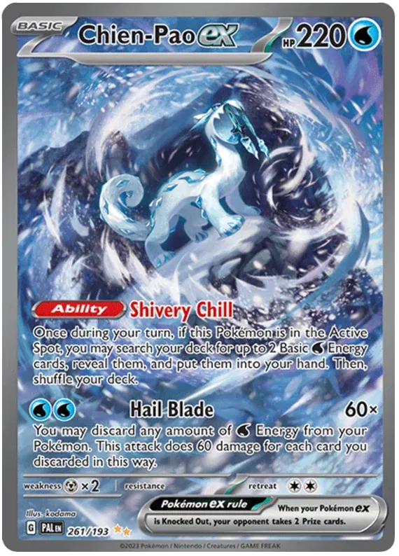 Chien-Pao ex Paldea Evolved Special Illustration Rare 261/193