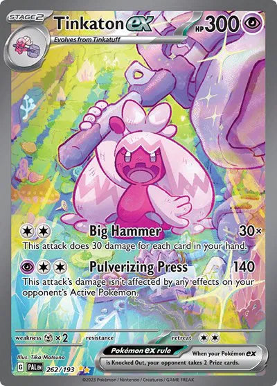 Tinkaton ex Paldea Evolved Special Illustration Rare 262/193