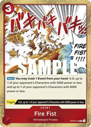 Fire Fist OP03-018 (Pillars of Strength)