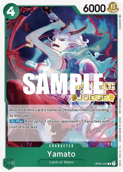 CGC 10 - One Piece - Yamato - OP02-042 - Judge Promo (Judge Pack Vol.1)