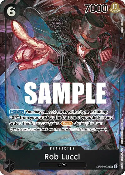 Rob Lucci (092) (Alternate Art) OP03-092 · Foil (Pillars of Strength)
