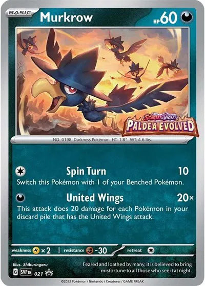 Murkrow (Prerelease) 021 (Scarlet & Violet Promo)