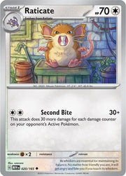Raticate 020/165 · Normal (SV: 151)