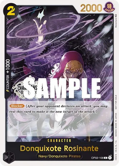 Donquixote Rosinante (Store Championship Participation Pack) OP02-108 (One Piece Promotion Cards)