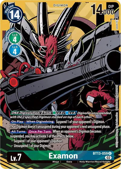 Examon (Alternate Art) BT13-059 R (Versus Royal Knight Booster)