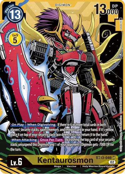 Kentaurosmon (Alternate Art) BT13-046 SR (Versus Royal Knight Booster)
