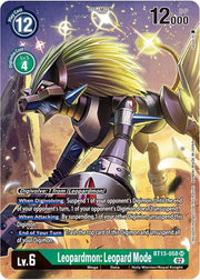 Leopardmon: Leopard Mode (Alternate Art) BT13-058 SR (Versus Royal Knight Booster)