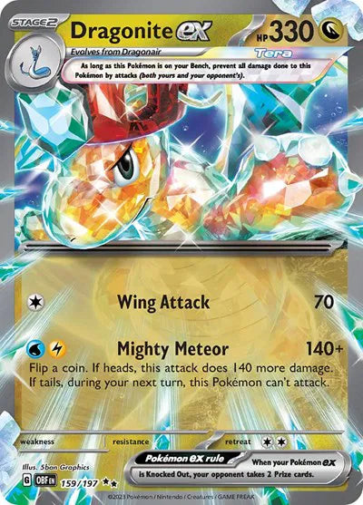Dragonite ex 159/197 (Obsidian Flames)