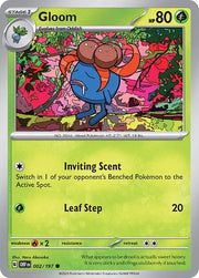 Gloom 002/197 · Reverse Holofoil (Obsidian Flames)