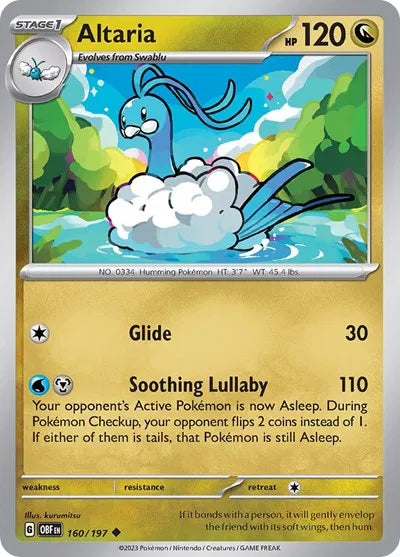 Altaria 160/197 · Normal (Obsidian Flames)