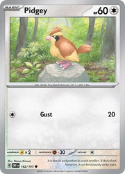 Pidgey 162/197 · Normal (Obsidian Flames)
