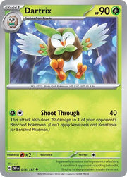 Dartrix 014/197 · Reverse Holofoil (Obsidian Flames)