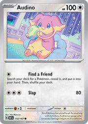 Audino 173/197 · Reverse Holofoil (Obsidian Flames)