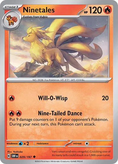 Ninetales 029/197 · Normal (Obsidian Flames)