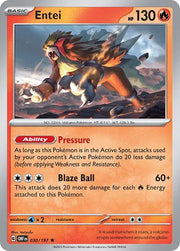 Entei 030/197 · Holofoil (Obsidian Flames)