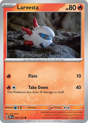 Larvesta 040/197 · Normal (Obsidian Flames)