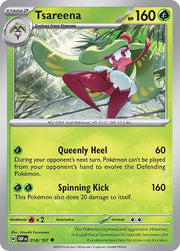 Tsareena 018/197 · Reverse Holofoil (Obsidian Flames)