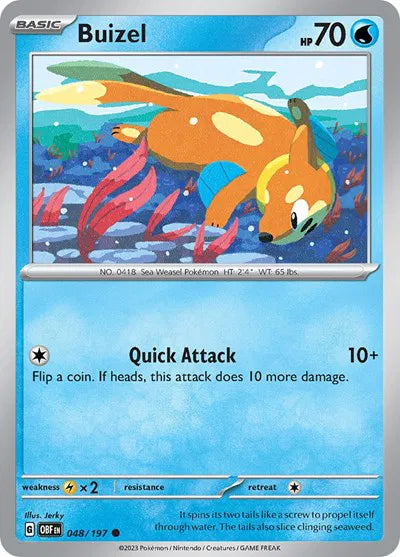 Buizel 048/197 · Normal (Obsidian Flames)