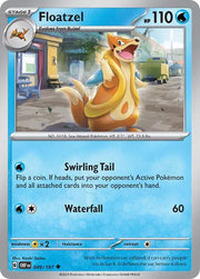 Floatzel 049/197 · Reverse Holofoil (Obsidian Flames)