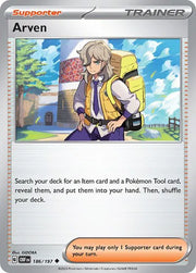 Arven 186/197 · Reverse Holofoil (Obsidian Flames)