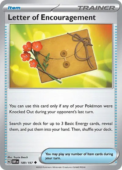 Letter of Encouragement 189/197 · Normal (Obsidian Flames)