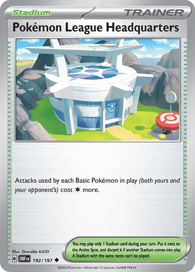 Pokemon League Headquarters 192/197 · Normal (Obsidian Flames)