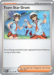 Team Star Grunt 195/197 · Normal (Obsidian Flames)