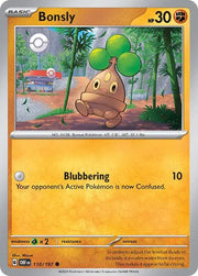 Bonsly 110/197 · Reverse Holofoil (Obsidian Flames)